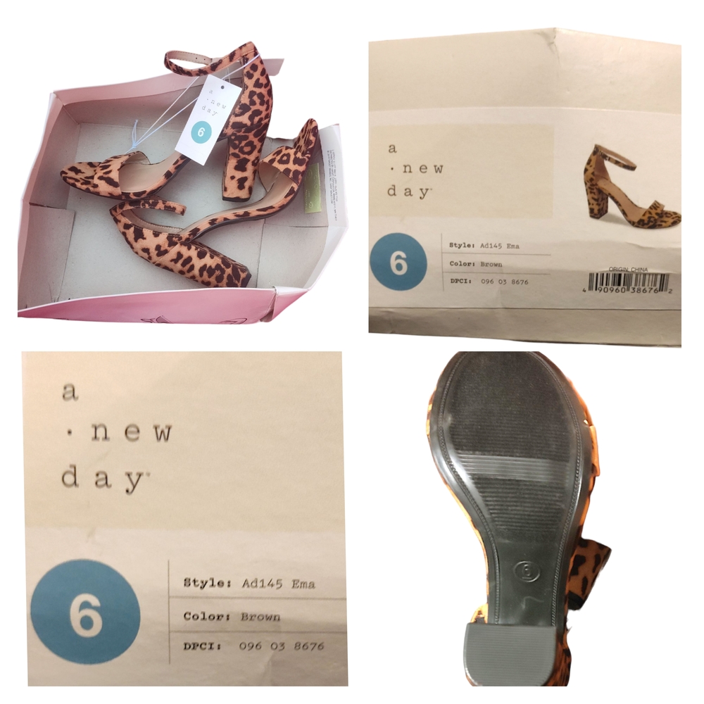 A New Day Leopard Print Heels - Brown